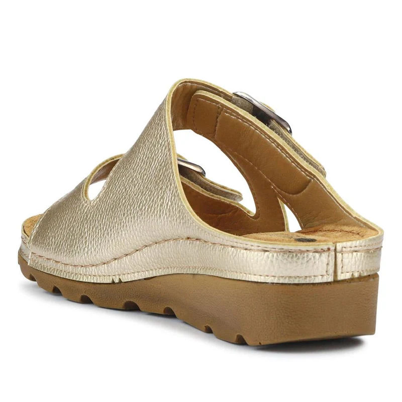 Adjustable Mule Sandals - SERAY33003 / 319 953 - Soft Gold
