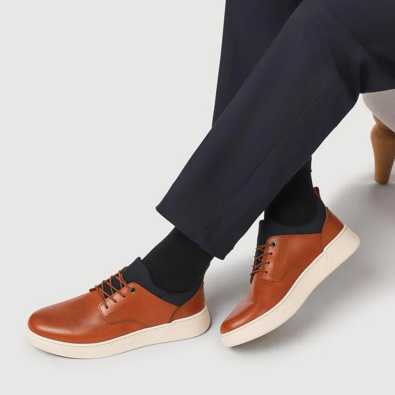 Seamus Casual Lace-Up Trainers - SEAMUS / 327 315 - Tan