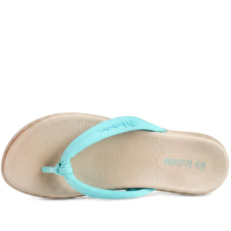 Inblu Lightweight Rubber Toe Post Sandals - INB43034 / 330 327 - Aqua