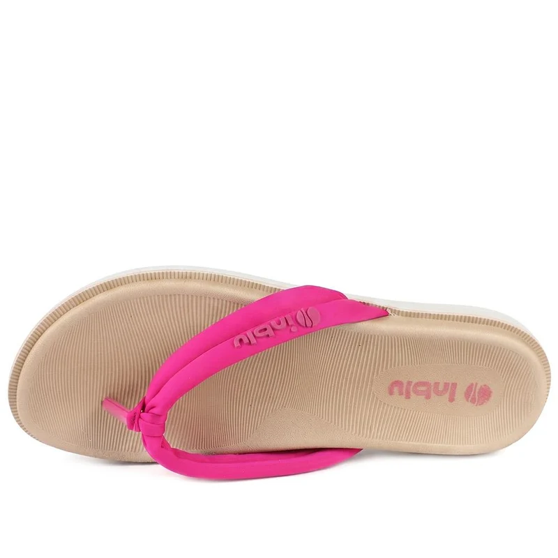 Inblu Lightweight Rubber Toe Post Sandals - INB43034 / 330 327 - Fuschia