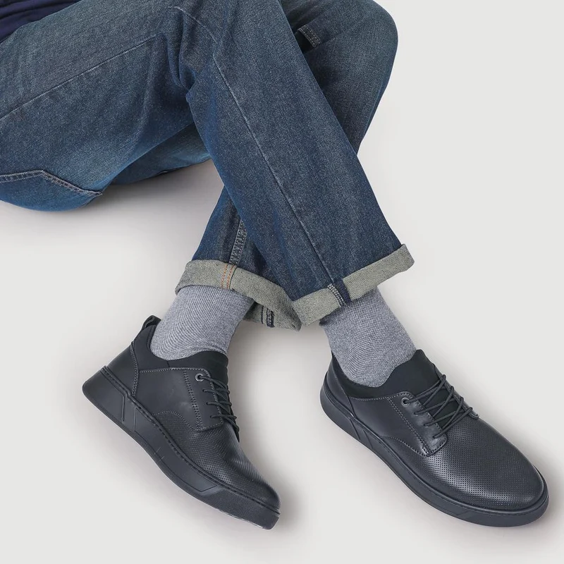 Seamus Casual Lace-Up Trainers - SEAMUS / 327 315 - Black