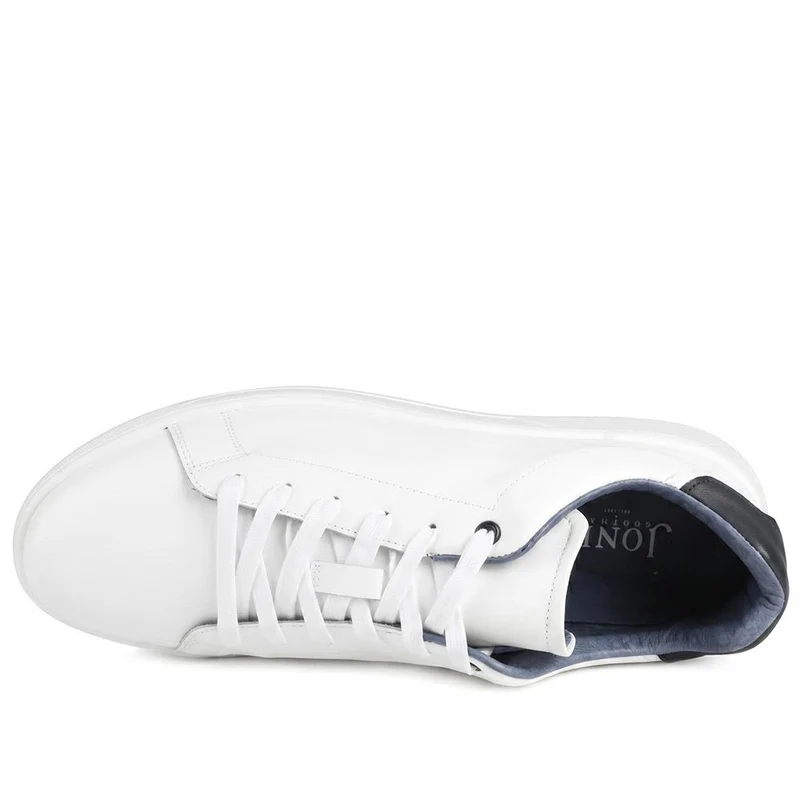 Salvino Leather Lace Up Trainers - SALVINO / 330 215 - White Leather