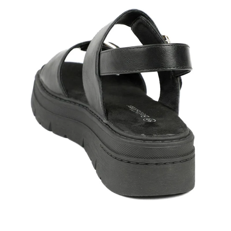 Bellissimo Adjustable Buckled Platform Sandals - BELWOIL43016 / 329 249 - Black