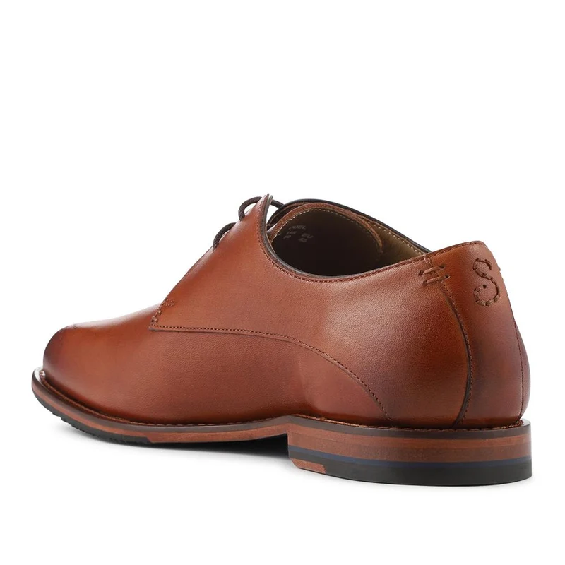 Oliver Sweeney Joel Antiqued Leather Derby Shoes - OLIVR42500 / 328 550 - Tan