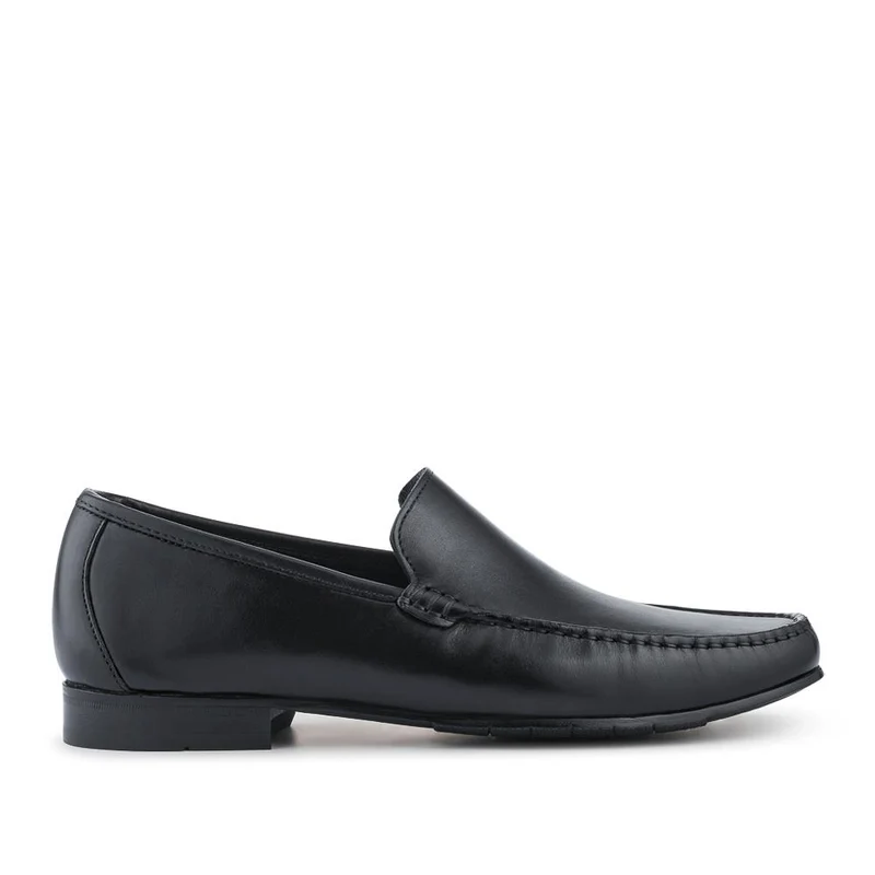 Quint Casual Leather Slip-On Loafers - QUINT / 328 633 - Black