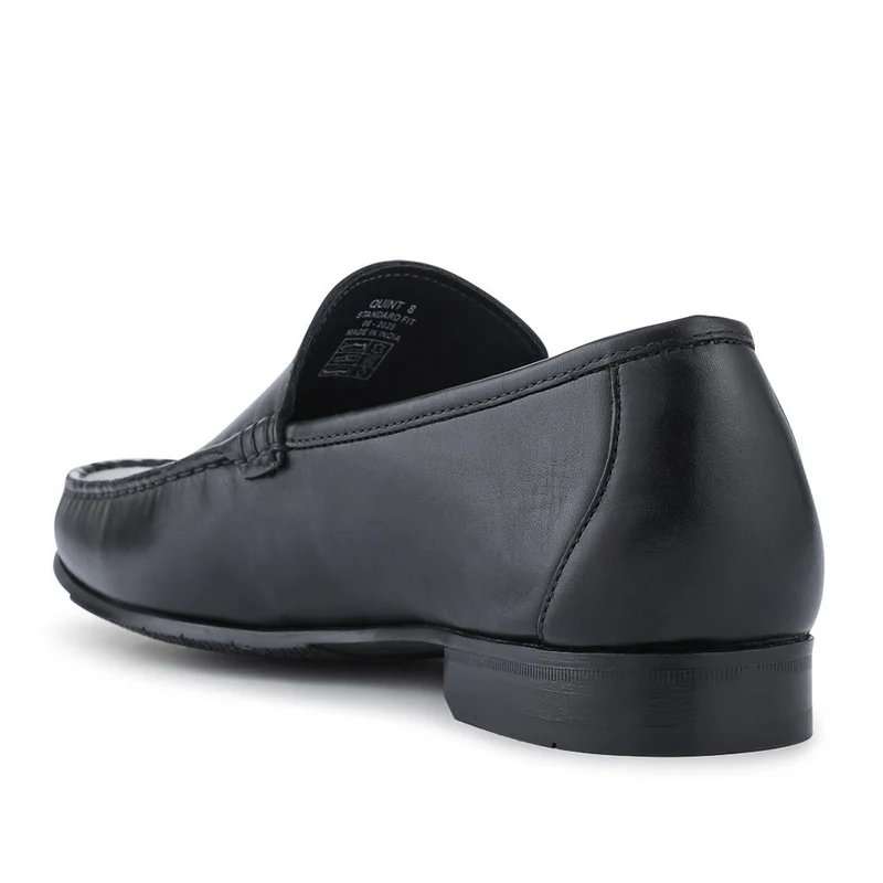 Quint Casual Leather Slip-On Loafers - QUINT / 328 633 - Black