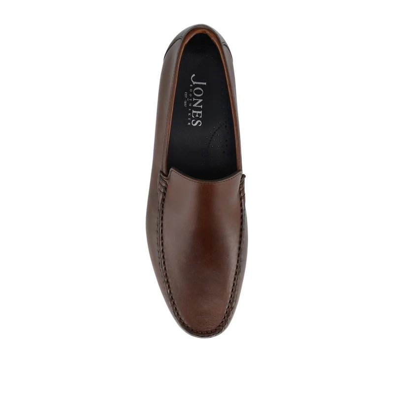 Quint Casual Leather Slip-On Loafers - QUINT / 328 633 - Chestnut