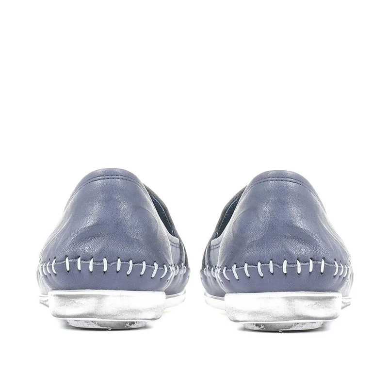 Leather Slip-On Pumps - GOKH29000 / 316 901 - Navy