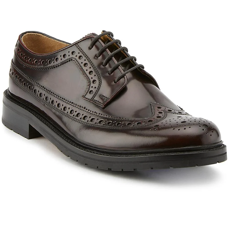 Middlesbrough Leather Brogues - MIDDLESBROUGH / 325 930 - Burgundy