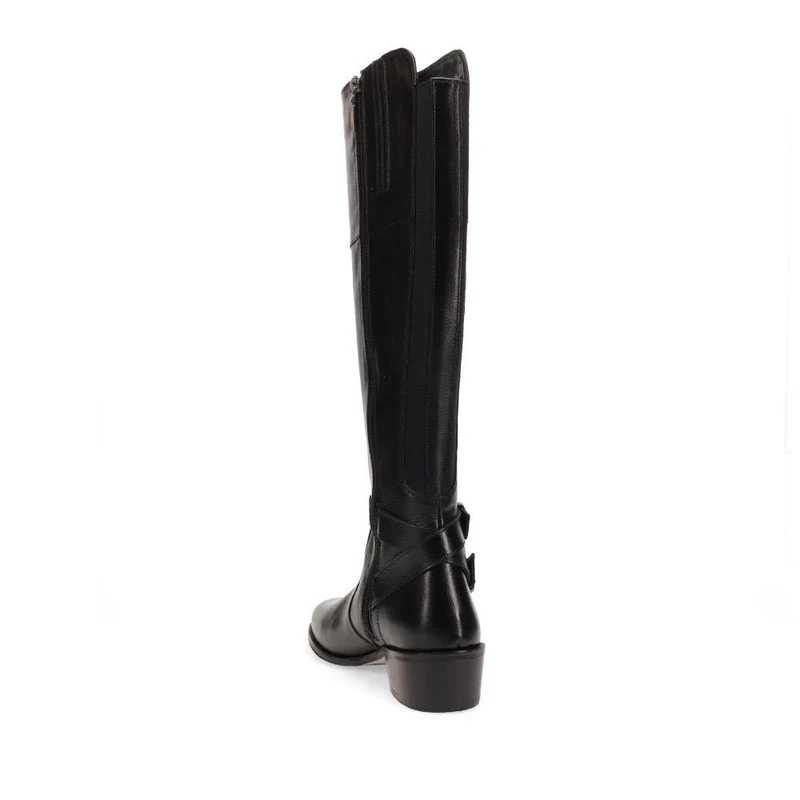 Phoebe L Calf Leather Knee-High Boots - PHOEBEL / 326 207 - Black
