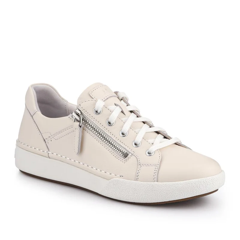 All-Leather Dual-Fastening Trainers - JOSEF41511 / 327 240 - White