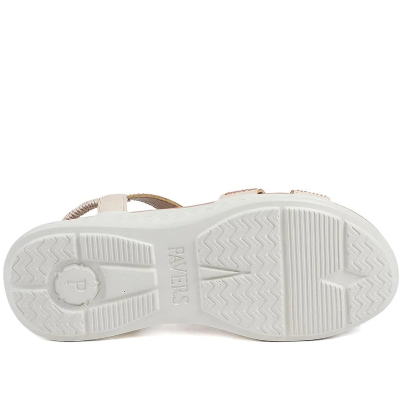 Stretch Fit Embellished Daily Sandals - BAIZH43043 / 329 308 - Pink