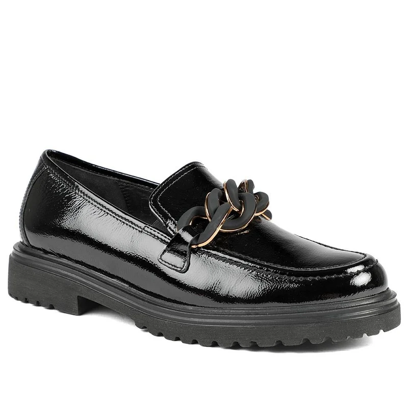 Gabor Leather Moccasins - GAB42549 / 329 081 - Black Patent