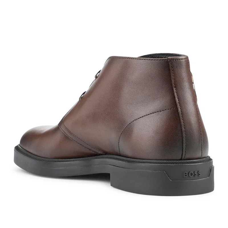 Boss Leather Desert Boots - HUGO42508 / 327 814 - Dark Brown