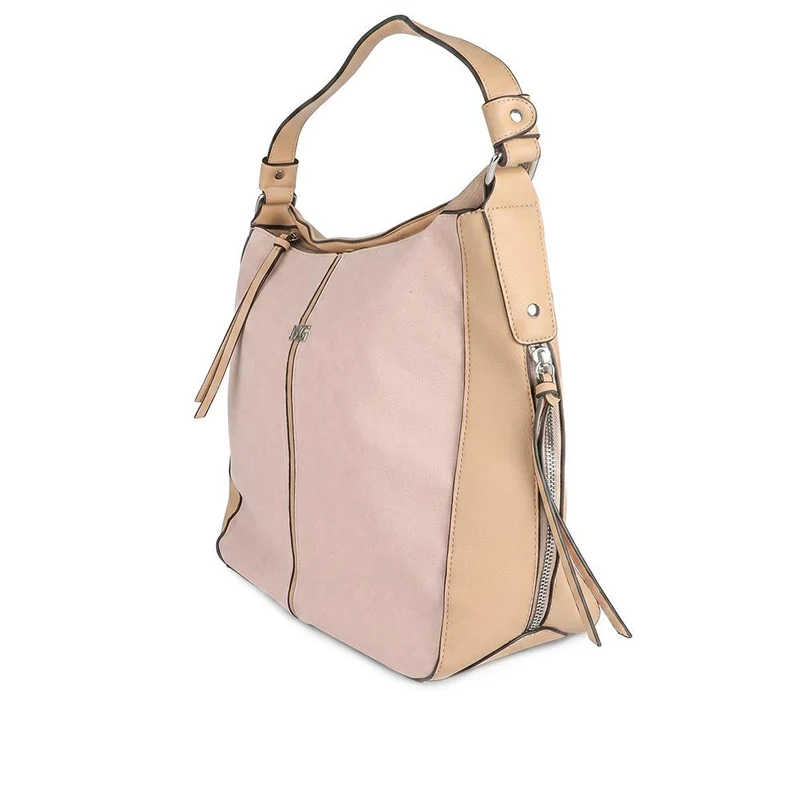 XTI Zip Close Shoulder Bag - XTI44000 / 330 464 - Nude