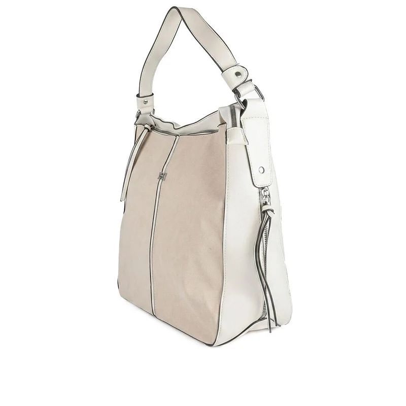 XTI Zip Close Shoulder Bag - XTI44000 / 330 464 - Beige