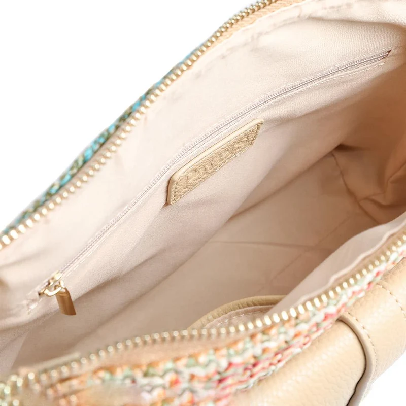 Stripey Cross-Body Bag - RIM41006 / 327 379 - Beige Multi