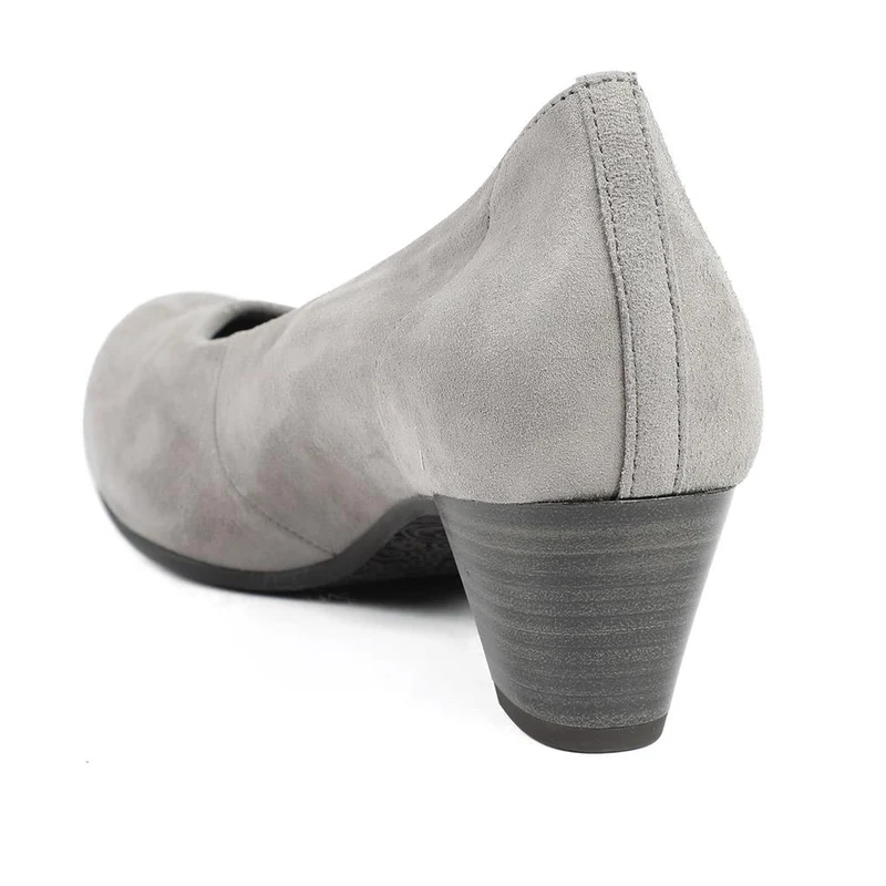 Gabor Wide Fit Smart Leather Court Shoes - GAB42551 / 329 079 - Taupe Suede