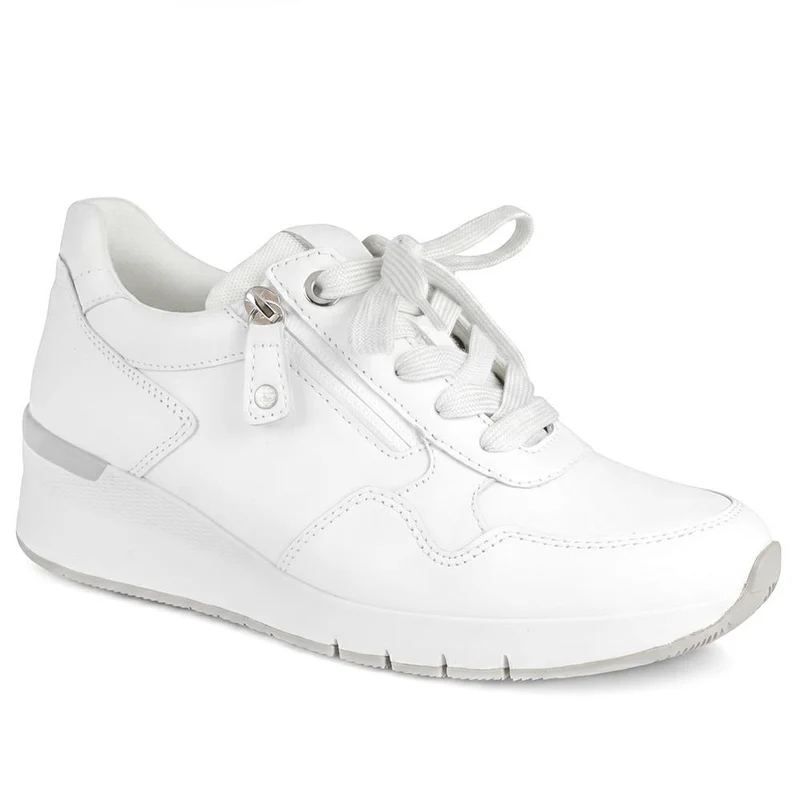 Gabor Zip & Lace Fasten Trainers - GABC43523 / 330 462 - White
