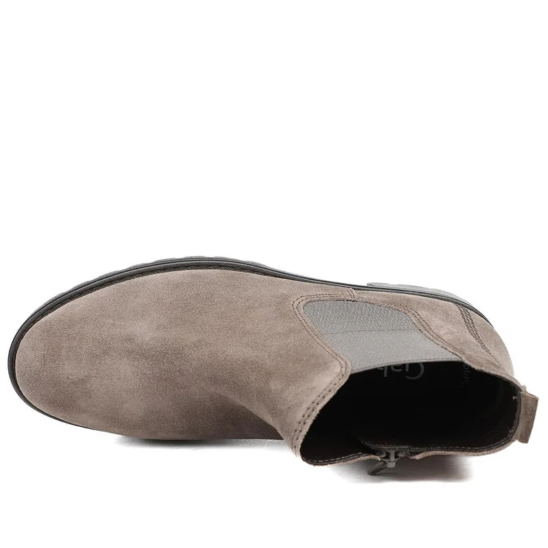 Sallis Chunky Leather Chelsea Boots - GAB40535 / 327 566 - Grey Suede