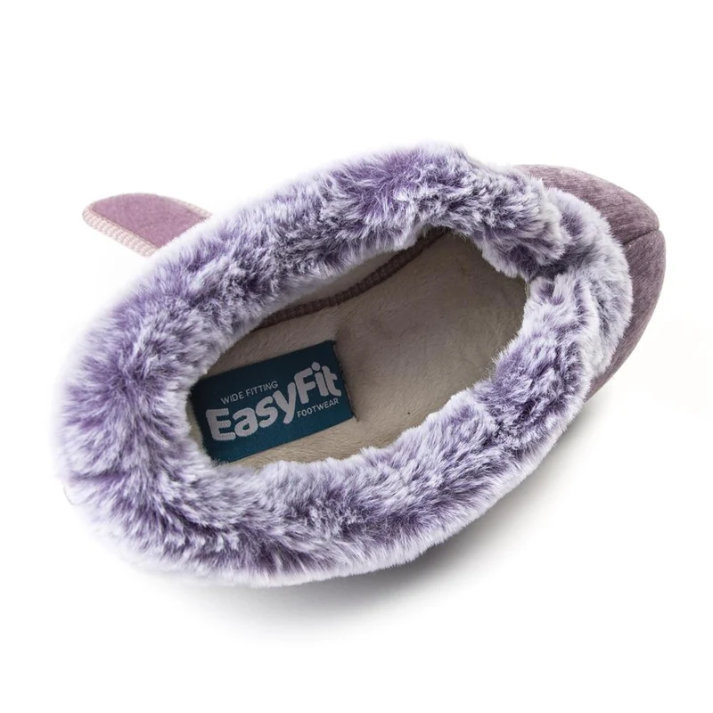 EasyFit Extra Wide Touch Fasten Slippers - SKYE / 327 937 - Lavender