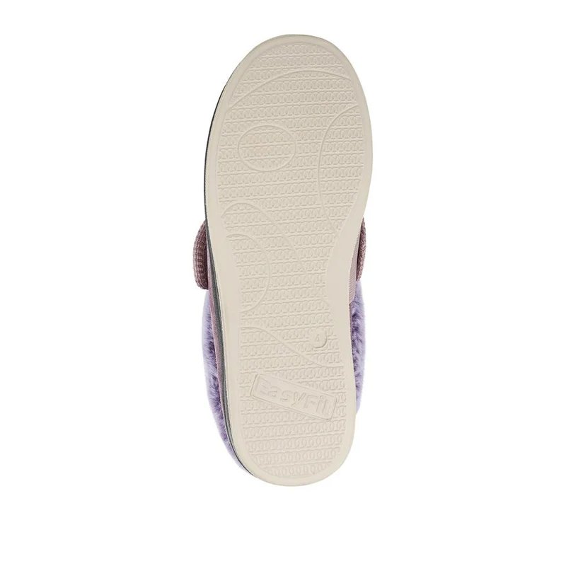 EasyFit Extra Wide Touch Fasten Slippers - SKYE / 327 937 - Lavender