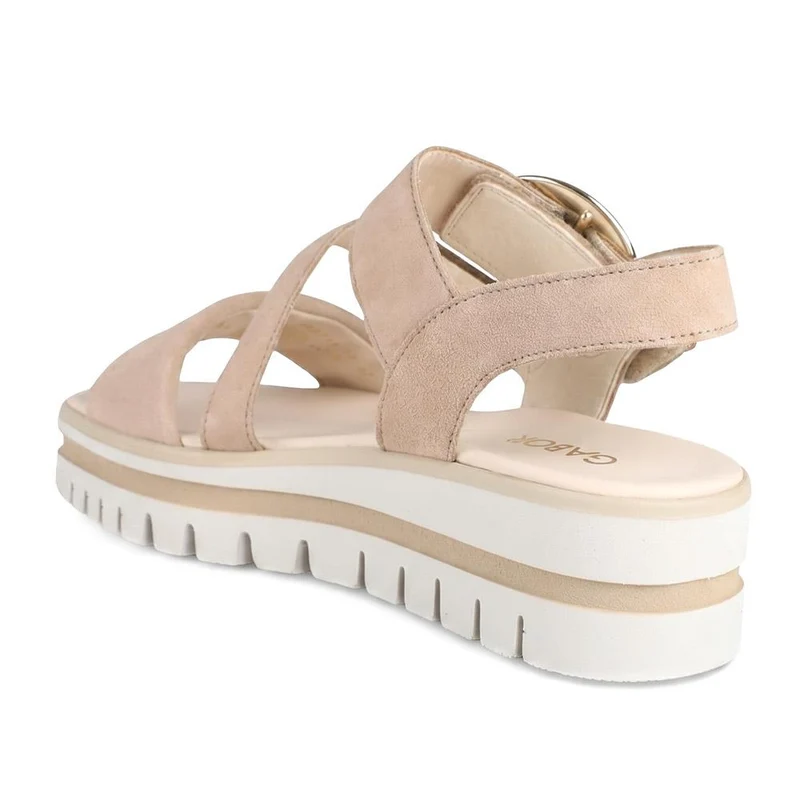 Gabor Chunky Leather Adjustable Sandals - GABC43522 / 330 461 - Beige