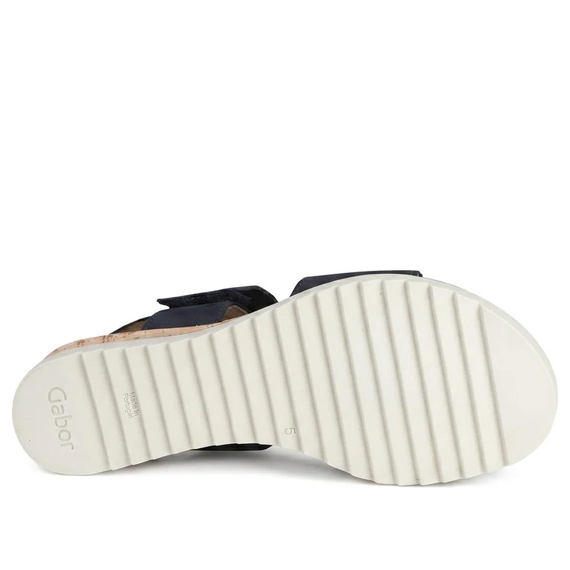 Gabor Leather Adjustable Fastening Sandals - GABC43519 / 330 458 - Navy