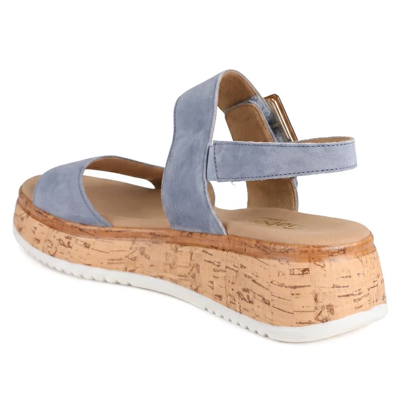 Gabor Leather Adjustable Fasten Sandals - GABC43517 / 330 456 - Blue