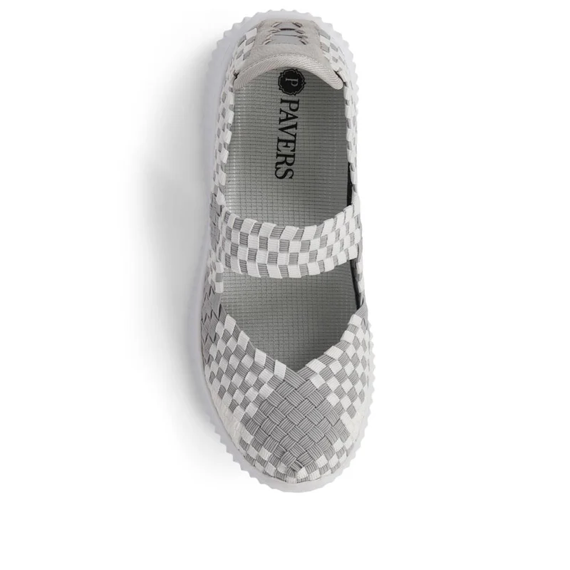Casual Slip-On Mary Janes - TITAN39003 / 325 486 - White Multi