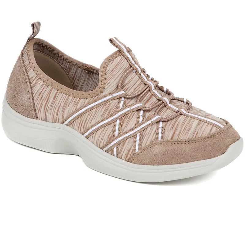 Extra-Wide Bungee Lace Trainers - BIYANKA / 325 098