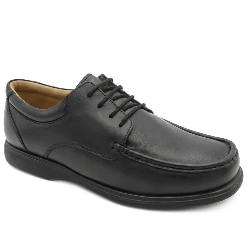 Wide Fit Smart Leather Lace Up Shoes - MOEN43011 / 329 584