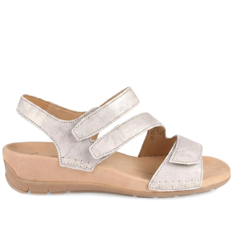 Gabor Wedged Adjustable Fasten Sandals - GABC43507 / 330 405 - Bronze