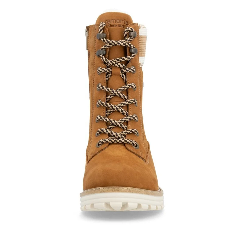 Remonte Damenstiefel aus Leder mit Lammwollefutter - Braun