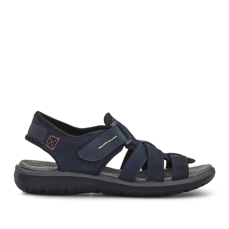 Leather Touch-Fasten Sandals - DDIN41010 / 327 397 - Navy