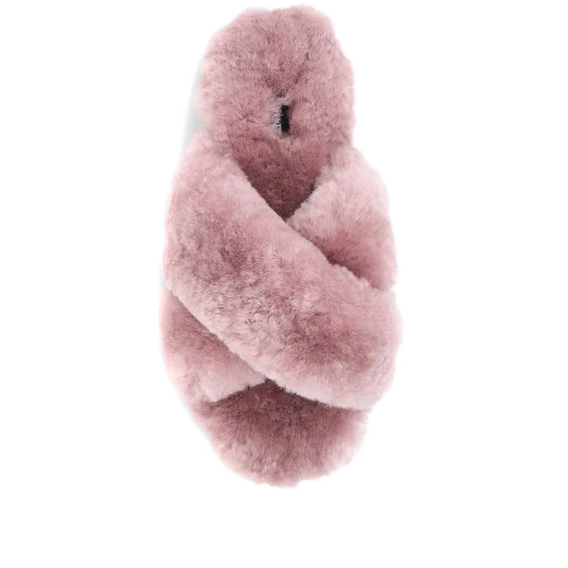 Dory Sheepskin Slippers - DORY / 322 761 - Dusky Pink