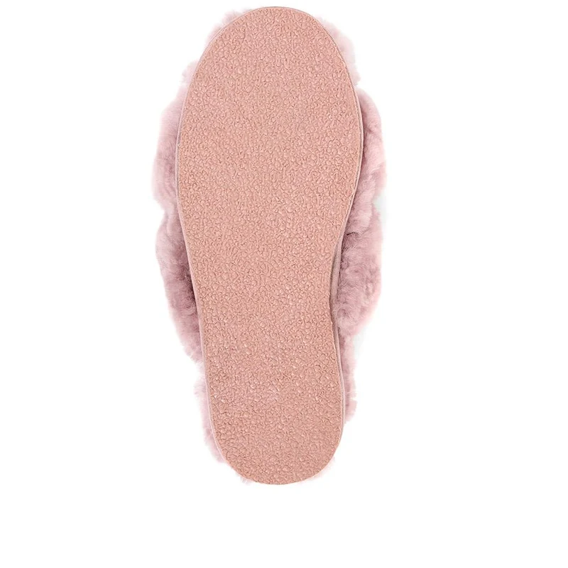 Dory Sheepskin Slippers - DORY / 322 761 - Dusky Pink