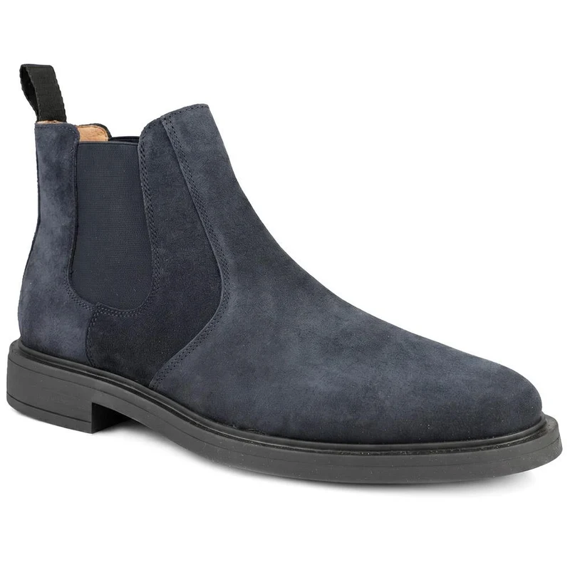 Daire Leather Chelsea Boots - DAIRE / 330 217 - Navy Suede