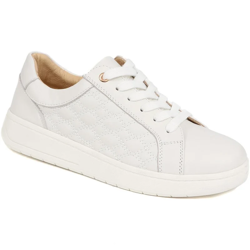 Allana Leather Lace-Up Trainers - ALLANA / 325 133 - White