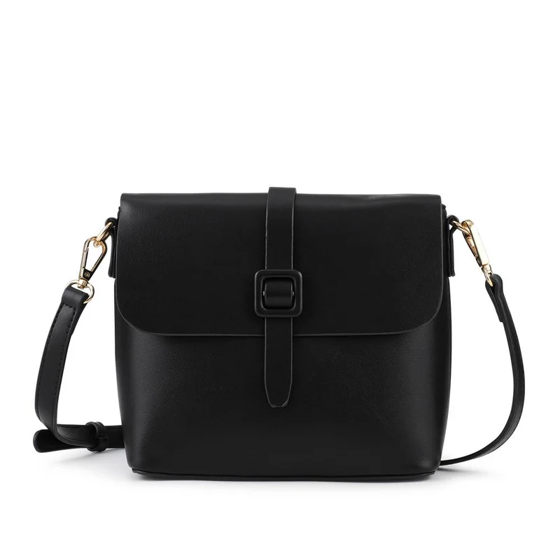 Bellissimo Buckle Crossbody Bag - BELHETIA42002 / 328 384 - Black