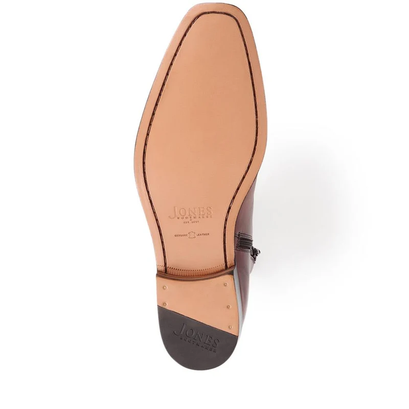 Flaxen Leather Ankle Boots - FLAXEN / 325 744 - Chestnut
