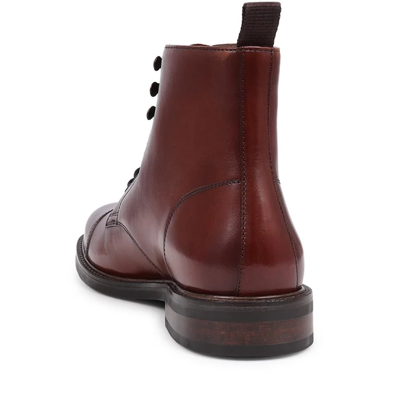 Finch Leather Lace-Up Boots - FINCH / 325 742 - Chestnut