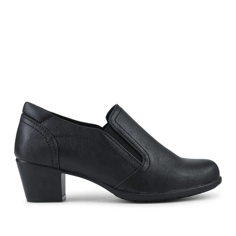 Wide Fit Cone Heel Shoes - WBINS42010 / 327 915 - Black