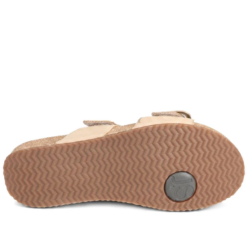 Josef Seibel Tonga 64 Leather Sandals - JOSCL43003 / 330 432 - Beige