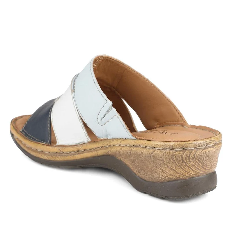 Josef Seibel Catalonia 86 Mule Sandals - JOSCL43001 / 330 435 - Blue Multi