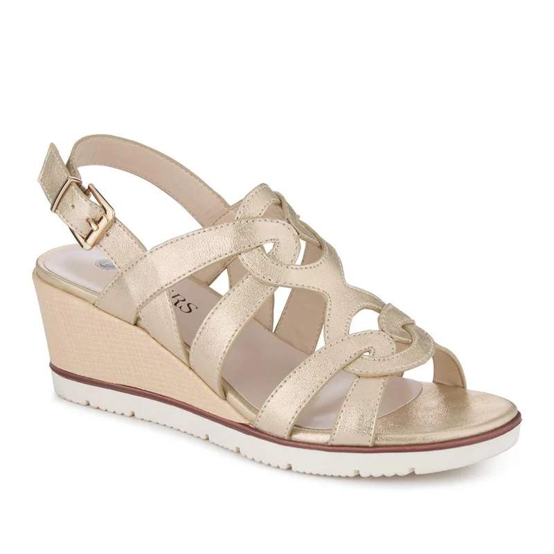 Strappy Wedge-Heeled Espadrilles - WBINS41042 / 327 223