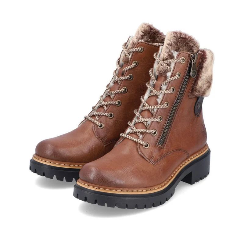 Rieker Stiefelette mit Fleecefutter für Damen - Braun