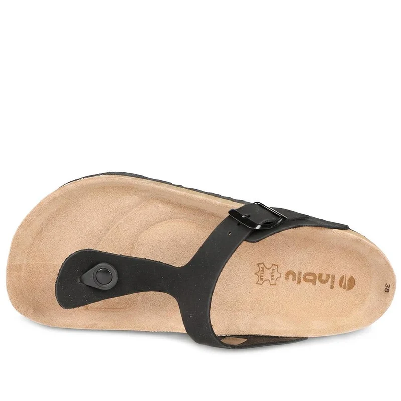 Inblu Nero Toe Post Sandals - INB43059 / 330 396 - Black