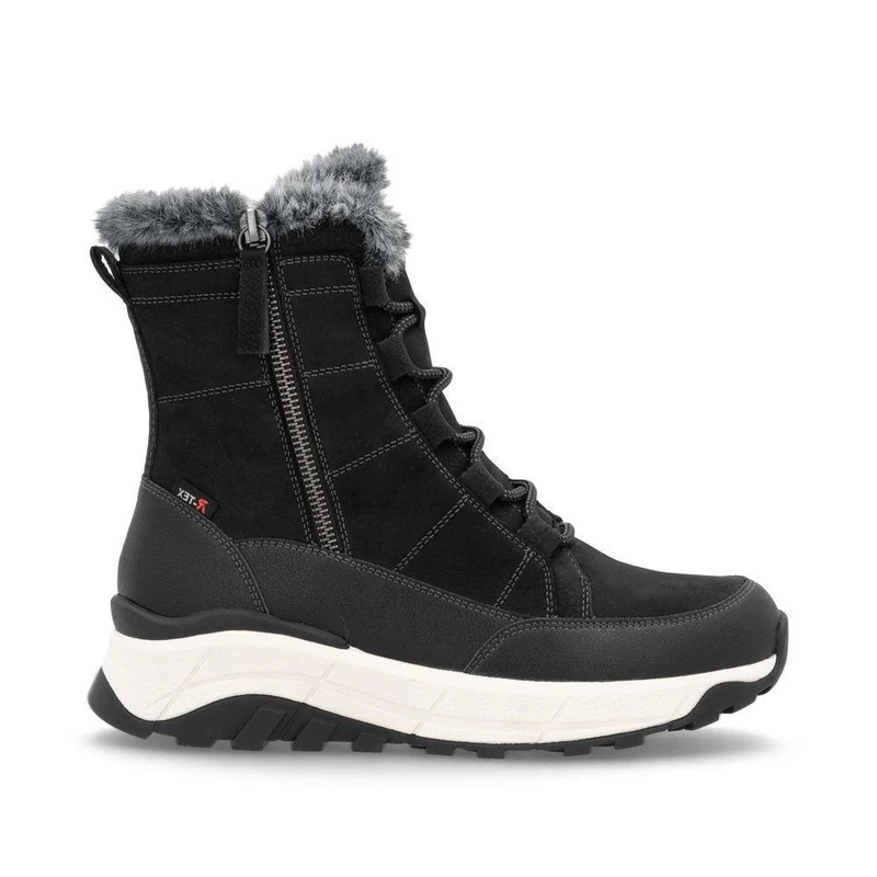 Rieker Damen Stiefel „Evolution“ aus Wildleder - Schwarz