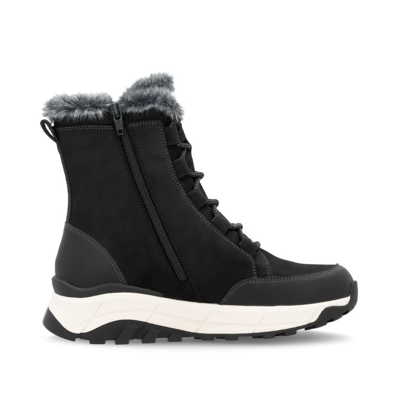 Rieker Damen Stiefel „Evolution“ aus Wildleder - Schwarz